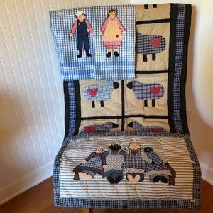 Americana Country: Small Wall Quilt, Doll Applique, Raggedy Ann & Andy Towels